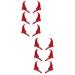 ABOOFAN 6 Pairs Halloween Decorative Red Horn Barrettes Horns Cosplay Demon Hair Clamps Bang Ox Horn Halloween Hair Clip Small Horn Hair Clips Metal Snap Hair Clips Demon Horns Cute Props