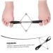 FOMIYES 2 Pcs Toe Straightener & Bunion Corrector Set - Nylon Black Toe Splint with Tension Band & Flex Tools for Hallux Valgus - Foot Strap Leash Holder for Bid Toe Alignment - Buy Online on SooperMarket.com