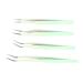 Saluaqui 4-Part Eyelash Sink Set - Stainless Steel Tweezers & Multifunctional Applicator Tools for False Eyelash Extensions | Perfect for Salon & Home Use (Green) - Buy Online on SooperMarket.com