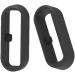 Silicone Fastener Ring 6-Pack for Garmin and Galaxy Watches - Secure Connector Loop for Vivoactive, Fenix, Forerunner, Vivomove Bands - Black - Buy Online on SooperMarket.com