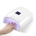 UV Led Nail Lamp Rechargeable Cordless 66w Nail Dryers for Gel and Regular Polish Nail Polish Curing Gel Led Dryer with 5 Timer Setting Automatic Sensor LCD Display White