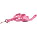 Lionet Paws Dog Leash - Silk Leash for Small Medium & Large Dogs | Matching Collars for Girls & Boys - Pack of 1 in Peach - Buy Online on SooperMarket.com