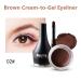 Go Ho Matte Brown Gel Eyeliner - Waterproof, Smudge-proof, Long-lasting Cream with Brush - 2 Brown - Buy Online on SooperMarket.com