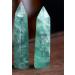 Meditation Gift 1PCS Natural Blue Stone Column Crystal Column Energy six Prism Spirit Meditation Green (Color : 8-9cm) - Buy Online on SooperMarket.com