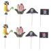 Warmhm 48pcs Halloween Party Ornaments Child Paper Food Bracket As Shown Size 3