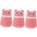 Beavorty 6-Piece Baby Powder Puff Set with Storage Bottle | Travel-Friendly Kit for Newborns | Loose Powder Sponge Container | Pink, 10x7CM - Buy Online on SooperMarket.com