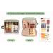 CUBETASTIC Makeup Bag  Portable Small Cosmetic with Handle Cute Clear Pouch with Makeup Brush - Green - Buy Online on SooperMarket.com