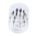 POPETPOP 1pc 48 Nails Drill Bits Nail Display Stand Nail Grinding Head Nail Drill Bits Holder Nail Drill Bits Stand Nail Drill Bit Container Nail Bit Holder White Organizer Manicure Size 1 White