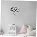 Cabilock 1pc Iron Pendant Home Decor Love Sign Plaque Iron Love Sign Heart Wall Hanging Ornament Household 45x39cm Black - Buy Online on SooperMarket.com