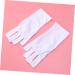 minkissy 3 Pairs Gloves Nail Shield Glove Cotton Glove Chinese Wooden Pillow Silicone Ear Display Glove Manicure Glove Sun Protection White - Buy Online on SooperMarket.com