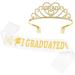 2023 Graduation Satin Sash and Tiara Kit - Glitter Rhinestone Crown for Graduation Party Decor - Buy Online on SooperMarket.com
