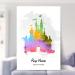 Personalised Cinderella Castle Watercolour Art Print - Disney Land/World Memories Keepsake. Children's Gift Nursery Decor - Walt Quote, A4 A5 - Buy Online on SooperMarket.com