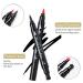 2 Pcs Heart-shaped Liquid Eyeliner Stamp Set - Waterproof, Smudge-proof & Long-lasting Double-side Ultra-Fine Eye Liners Pen - Red + Black - Makeup Tools with Quick Drying Formula - Buy Online on SooperMarket.com