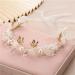 TONAUP Bridal Headband Pearl Flower Headbands for Girl White Eucharist Headpiece Head Vines for Weddings Parties Special Occasions - Buy Online on SooperMarket.com