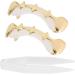Irregular Hip Hop Denture Set Halloween Hip Hop Teeth Decoration Accessories (Gold) - Buy Online on SooperMarket.com