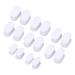 Gel Toe Separators ANGGREK 8pairs/box Silicone Toe Separator Pain Relief Hallux Valgus Corrector Overlapping Toes Separator Educes Friction Between Toes and Enjoys Walking Again(S L)