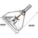 Warmhm 3pcs Glass Cleaning Scraper Replacement Mop Parts Mop Base Accessories Triangle Mop Window Cleaner Spray Mop Head Replacement Mop Base Refill Floor Mop Parts Wax Mop Iron Strip - Buy Online on SooperMarket.com