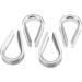 4Pcs 1/2 Wire Rope Chain Thimble Set - Boat Rigging Anchor Splicing | 316 Stainless Steel - Buy Online on SooperMarket.com