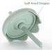 Ginbear 2-in-1 Silicone Sippy Cup with Straw & Snack Lid | 8.5oz Spill-Proof Toddler Training Cup (Hazy Green) - Ages 12M+ - Buy Online on SooperMarket.com