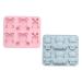 Zerodeko 2pcs Cake Mold Keychain Silicone Molds Ice Cube Candy Muffin Top Pans for Baking Resin Molds Silicone Molds for Candles Candle Molds Rabbits Bunny Chocolate Mold Cartoon Silica Gel 15.9X14.1CM