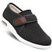 MEJORMEN Men's Edema Diabetic Shoes Adjustable Wide Width Outdoor Walking Sneakers Orthopedic Lightweight Comfy Casual Slippers for Elderly Swollen Feet Arthritis Recovery 10 Breathable 2 - Black