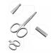 Professional Facial Hair Scissors | Stainless Steel Brow & Beauty Scissors for Eyebrows Eyelashes Nose & Ear Hair Trimming - Buy Online on SooperMarket.com
