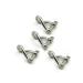 Twist Shackle Stainless Steel 316 Marine Grade,Mini 3/16" (5mm)-4 Pcs