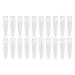 Electric resort cleaning brush 20 pieces of portable mini cleaning brush White handle flexible nylon bristles bearing cutter cleaning brushes