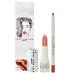 GIVE THEM LALA Lip Liner and Lipstick Set - TEXT ME Lip Kit For Long Lasting  Moisturizing Wear- All Day Lipstick and Liner with Silky Smooth Finish - Cruelty-Free Lip Makeup