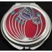 Mackintosh Two Roses Design Purple Compact Mirror - Elegant and Practical Accessory - Buy Online on SooperMarket.com