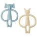 Clundoo Baby Biting Toys - Silicone Elephant & Rabbit Dental Aids for 3-24 Months - Soothe Sore Gums with Comfortable Bite Rings - Buy Online on SooperMarket.com