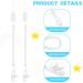 Vicloon Baby Dummy Clips 5 Pcs - BPA Free Soother Pacifier Chain Holder for Boys and Girls - Transparent Teether Toy Holder - Buy Online on SooperMarket.com