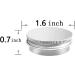 20 Pack 0.5 oz Aluminum Tin Jars with Screw Lid - 15ml Round Refillable Containers - 1.5x0.7 Inch - Buy Online on SooperMarket.com