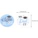 ABOOFAN Cake Ornament Candy Bag Sticker 1 Roll Stickers Bag Stickers Sealing Labels Stickers Party Stickers for Baking Party Festivals Graduation Cap Stickers Baking Sealing Stickers Blue 3.8x3.8cm - Buy Online on SooperMarket.com