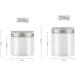 Tianzd 12-Pack 250ml Transparent Plastic Cream Containers with Black Lid & Spatulas - Ideal for Cosmetics Travel & DIY - Buy Online on SooperMarket.com