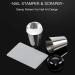 Nail Stamper DIY Nail Art Stamping Tool Nail Stamper Scraper Soft Silicone Clear Stamper Handle Shining Silicone Stamper for Stamped Nail Art(1#) - Buy Online on SooperMarket.com