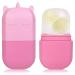 Ice Roller for Face and Eye Ice Face Roller Ice Facial Cube Cold Gua Sha Face Massage Silicone face Ice Mold for Face Beauty to Tighten Ice Roller Skin Care Tools (Pink) Style 2