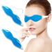 Cooling Eye Mask Reusable Cold Eye Mask for Hot Cold Treatment for Eye Strain Eye Swelling Eye Redness Puffy Eyes Dark Circles Smooth Fine Lines and Eye Recover Surgery. 2 Packs (Blue)