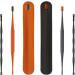 Professional Double-End Earwax Removal Tool Set - Spiral Remover with Storage Pick - Orange Dark Grey - 4 Sets - Buy Online on SooperMarket.com