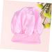 Silky Satin Sleep Cap for Curly Hair | Wide Side Bonnet Shower Cap | Pink | 1pc - Buy Online on SooperMarket.com