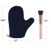 2 Pack Self Tanning Mitt and Brush Set - Sunless Fake Bake Tan Applicator Kit (Black) - Buy Online on SooperMarket.com
