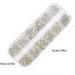 Dajidafu 1 Bag Glass Crystal Eye-catching Flat Bottom Perfect Match Personalized Nail Rhinestones Sweet Gift for Mobile Phone Type 3 - Buy Online on SooperMarket.com