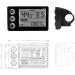 S866 Electric Bicycle LCD Display Meter - 24V 36V 48V E-Bike Control Panel with Waterproof Plug and UART Communication Protocol - Buy Online on SooperMarket.com