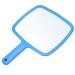 Accessotech Professional Handheld Salon Barbers Hairdressers Paddle Mirror Tool with Handle (Blue)