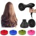 Folding Silicone Hairdryer Diffuser - Professional Salon Styling Tool with Universal Hood Cover (Black) - Buy Online on SooperMarket.com