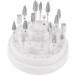 Healeved 1pc 48 Nail Bit Organizer Nail Bit Holder Stand Teeth Gems Kit Nail Drill Bits Holder Display Storage Container Nail Bit Stand Nail Display Stand White Manicure Grinding Head Size 1 White - Buy Online on SooperMarket.com