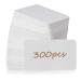 Primbeeks 300pcs Blank Business Cards, Premium Blank White Cards, 3.5" x 2.2" Small Blank Cards, Blank Cardstock Cards, Small Note Cards, white blank cards, white business cards, kraft paper cards White 300