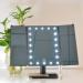 Lighted Trifold Makeup Vanity Mirror with 24 Dimmable LEDs - 1X/2X/3X Magnification for Makeup, Shaving, Dressing Table - Vanity Desk Essential - Buy Online on SooperMarket.com