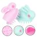 Kisangel 8 Pcs Rabbit Head Scrubber Stimulation Massage Hair Brushes - Silicone Baby Scalp Massager Shampoo with Handle for Cleaning - Adorable Design - 6.7X6CMx4pcs - Buy Online on SooperMarket.com
