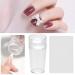 Nail Art Stamper Nagel Stamp Silicone Fluorescence Nail Art Stamper Nail Art Stamper Schaber Set with 1 piece of scraper nail stamping manicure for DIY nail art tools Accessories